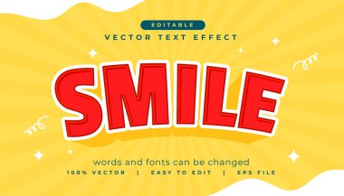 metin düzenleme biçimi düzenlenebilir gülümseme harf vektörü