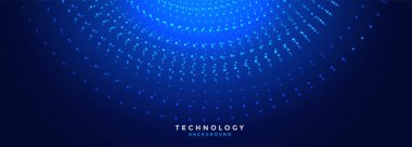 Yapay zeka yenilik vektörü için dijital web teknolojisi mavi arkaplan