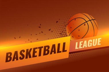Göz alıcı kapalı oyun basketbol arka planı parlak ışık efekti vektörü