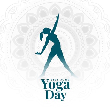 Barış ve meditasyon vektörü için dünya yoga günü mandala arka planı