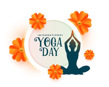 Uluslararası dekoratif yoga günü 2024, yoga vücut duruşu vektörü kadın.