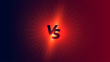 Parlayan ışık efekti vektörüyle vs karşılaştırma paneline karşı moda