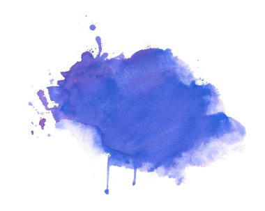 Sanatsal el boyası suluboya lekesi dağınık arkaplan vektörü