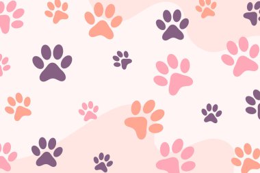 tapılası hayvan ayak izi tasarım vektörü