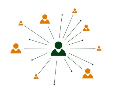 İnsanlar web sitesi şeması şablon vektörü