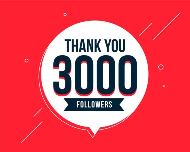 3k dijital ağ aboneleri teşekkür ederim arkaplan tasarım vektörü 