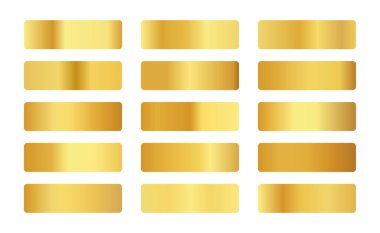 soyut altın renk palet pankartı küme vektöründe