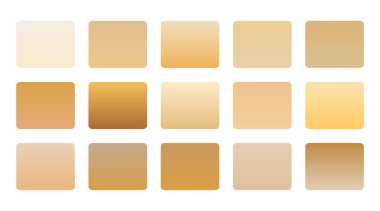 Bir sonraki proje vektörü için gradyan renk paleti pankartı seti