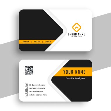 Bireysel temas vektörü için soyut şirket kartı şablonu