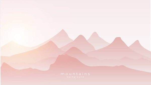 природный высокогорный пик для вектора трепета