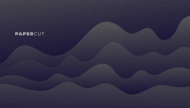 Modern arkaplan vektörü için 3d stil kağıt katmanlı kesme duvar kağıdı