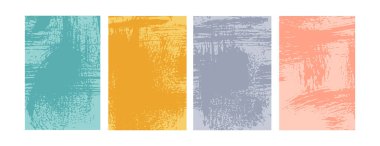 Ham efekt vektörlü dört sıkıntı desenli pankart