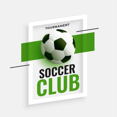 gerçekçi futbol kulübü turnuvası arka plan oyunu ve kazanma vektörü