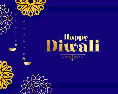 Hindu dini shubh diwali karşılama mor arkaplan tasarım vektörü