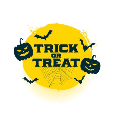 Cadılar bayramınız kutlu olsun. Ürkütücü elementler vektörü olan bir poster.