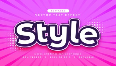 modern biçim düzenlenebilir metin efekti vektörü
