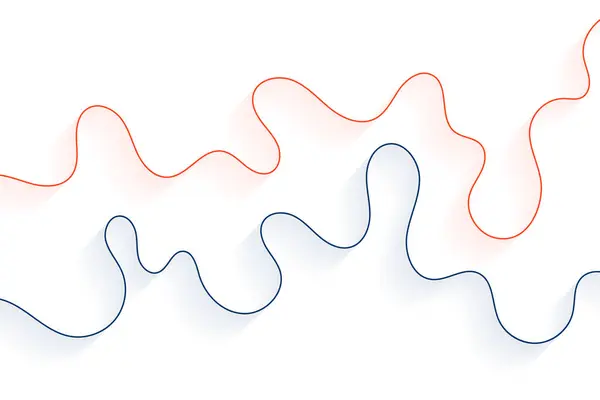 stock vector blue and red wiggly curvy line pattern on white background vector