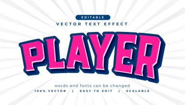 düzenlenebilir metin efekti biçim şablonu vektörü