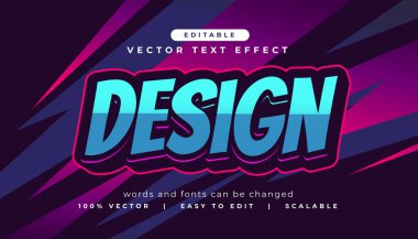 3d tasarım düzenlenebilir metin efekti biçimi vektörü