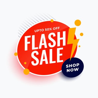 İş tanıtımı veya reklam vektörü için sınırlı flaş satış teklifi