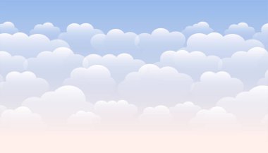 Doğa için bulutlu hava durumu gökyüzü duvar kağıdı ilham verici tasarım arkaplan vektörü