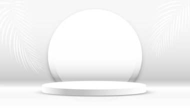 Ödül veya stüdyo vitrin vektörü için gerçekçi boş sahne arkaplanı
