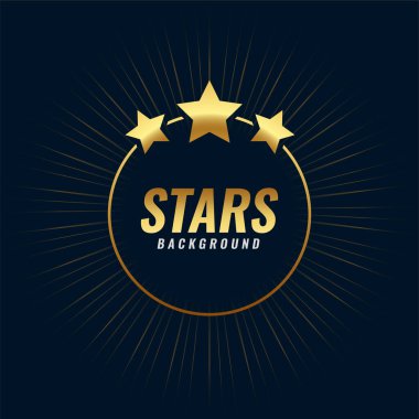 celebrate your achievements with golden star background design vector clipart