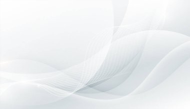soyut ve düzgün eğri çizgi beyaz arkaplan tasarım vektörü