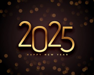 Sosyal medya post vektörü için dekoratif 2025 yeni yıl arkaplanı