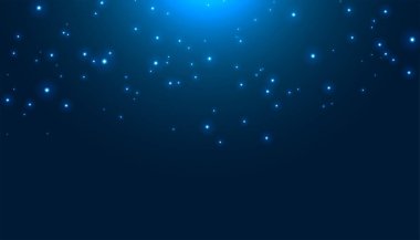 Düşen parlak yıldız ışığı tozu arkaplan tasarım vektörü