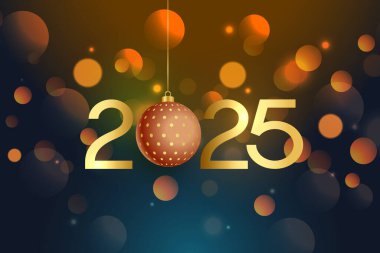 2025 yılbaşı tatil arkaplanı xmas takı vektörü