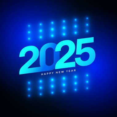 Işık efektli yeni yıl 2025 tatil arkaplanı
