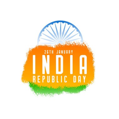 26th january indian republic day background for social media post vector clipart