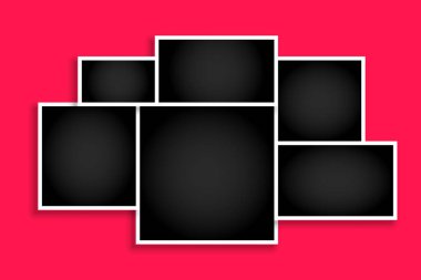 boş uzay vektörlü fotoğraf görüntüsü çerçeve kolaj tapınağı