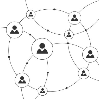 Ağ pazarlama vektörü için topluluk iletişimi