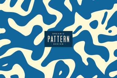 Tekstil yazdırma vektörü için soyut düzensiz organik desen arkaplanı