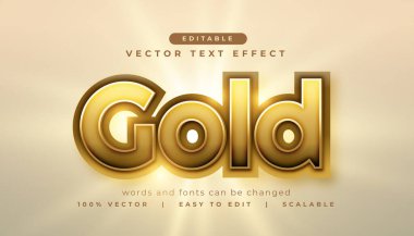 Premium altın metin efekti düzenlenebilir modelleme vektörü
