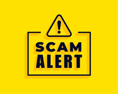 Dolandırıcılık uyarısı arka planı Virüs vektöründen kendinizi koruyun