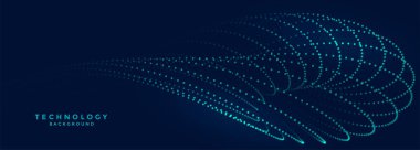 Siber bilgi vektörü için geleceksel dijital web parçacık arkaplanı