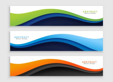 İş tanıtım vektörü için dalgalı stil kurumsal ağ kaydırma düzeni