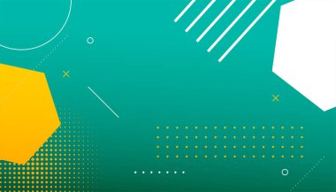 Bauhaus element vektörlü yaratıcı ve modern geometrik desen pankartıName