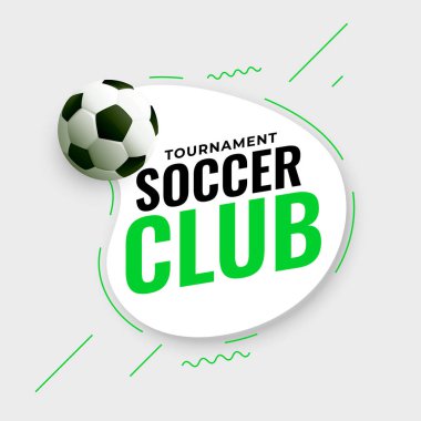 gerçekçi futbol kulübü turnuvası arka plan oyunu ve maç vektörü kazanma