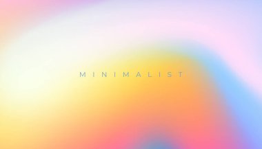 Bulanık efekt vektörlü soyut çok renkli yumuşak gradyan duvar kağıdı