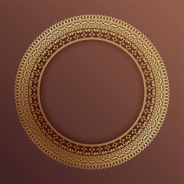 Hindistan mandala sanat vektöründe lüks dantel çerçeve arka planı