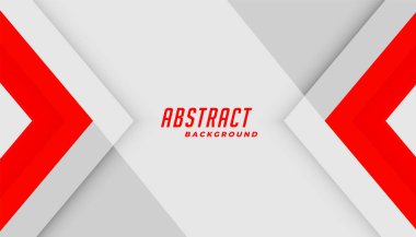 Modern sunum vektörü için moda gri ve kırmızı ok şekli soyut duvar kağıdı