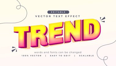 Modern biçim vektöründe metin efekti biçimi eğilimi