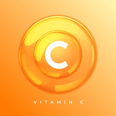 c vitamini organik mineral serumu arkaplan vektörü