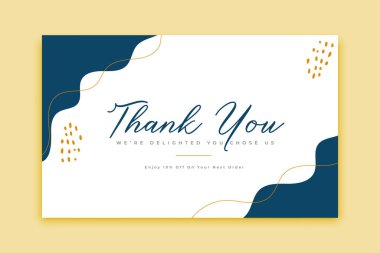 modern şablon tasarım vektörü için teşekkürler