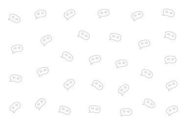 Beyaz arkaplan vektöründe soyut sohbet kutusu şekli