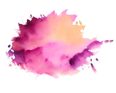 soyut pembe suluboya mürekkep lekesi dokusu arka plan vektörü 